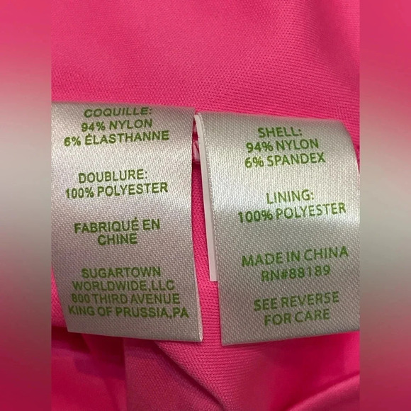 Lilly Pulitzer Jade Dress Pink Scalloped Shell Lace Dress Knee-length New Small - Picture 7 of 8